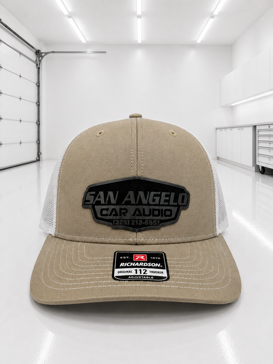 San Angelo Car Audio Hat - Flint Gray Patch