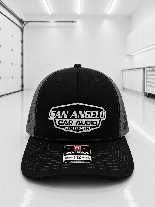 San Angelo Car Audio Hat - White Patch