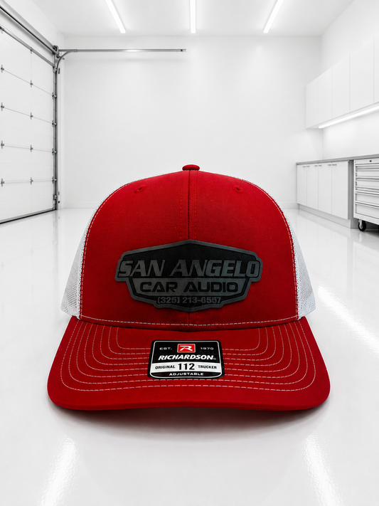 San Angelo Car Audio Hat - Flint Gray Patch