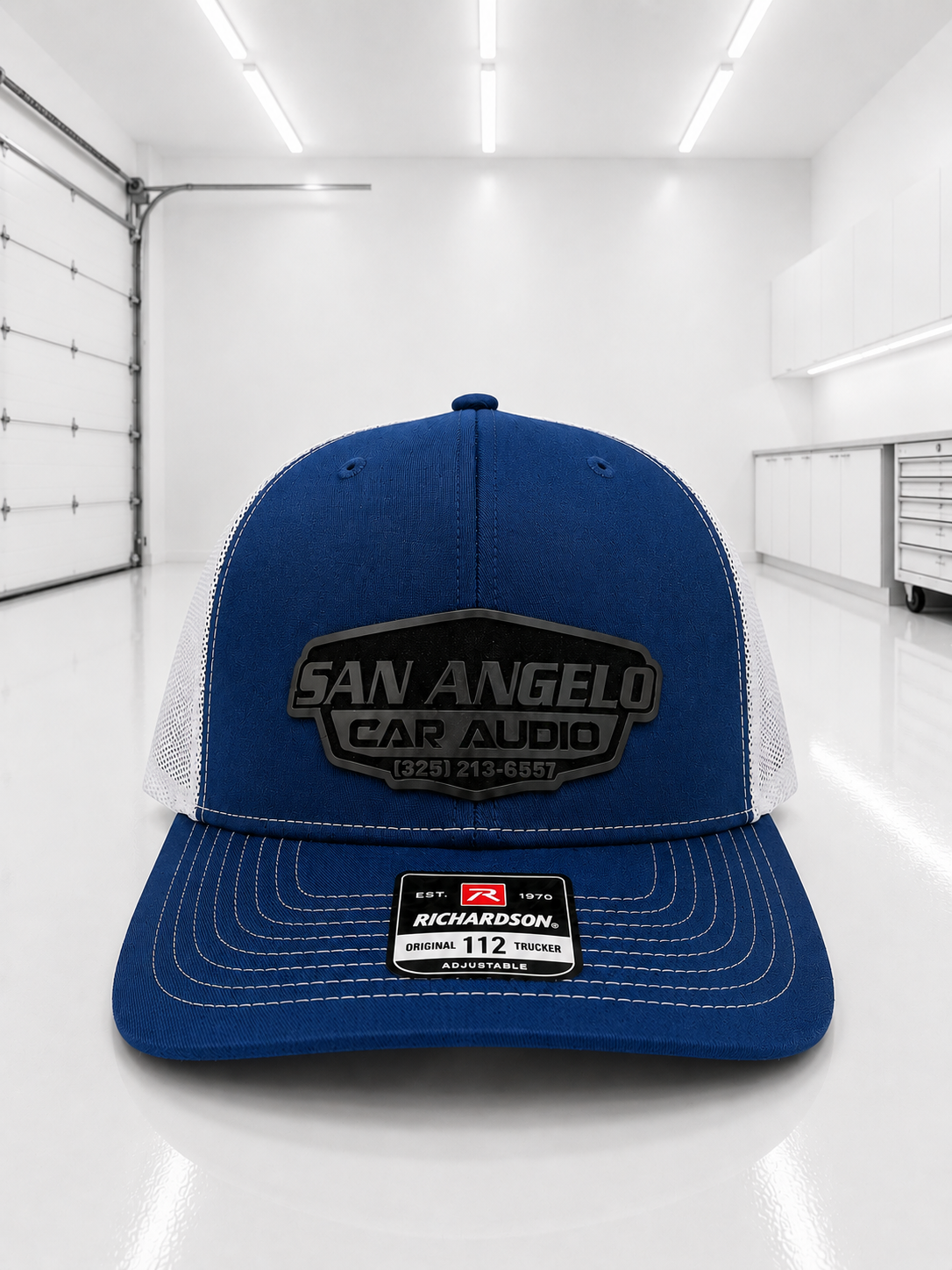 San Angelo Car Audio Hat - Flint Gray Patch