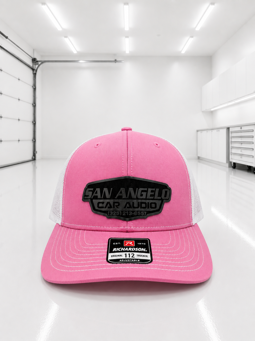 San Angelo Car Audio Hat - Flint Gray Patch