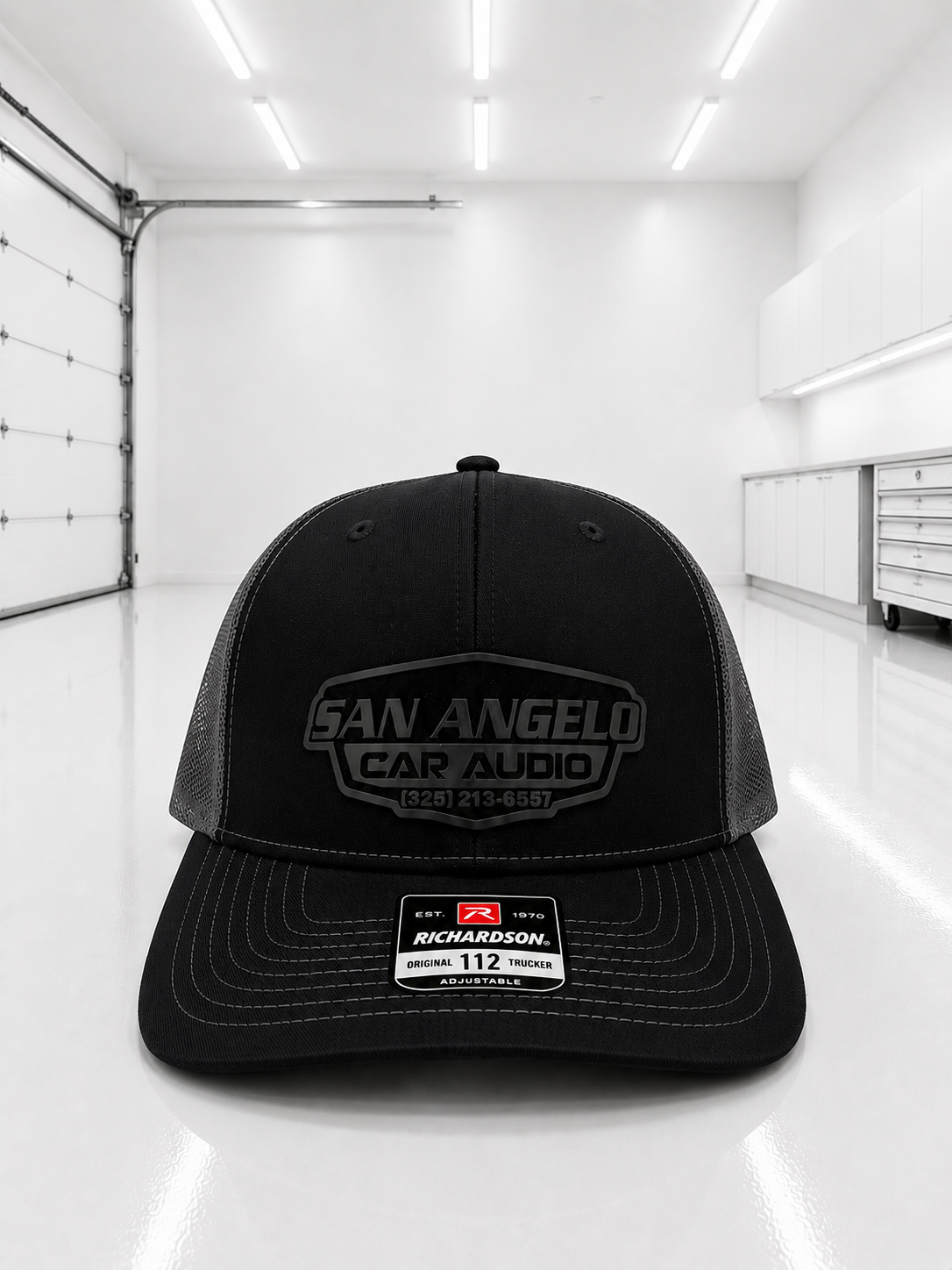 San Angelo Car Audio Hat - Flint Gray Patch