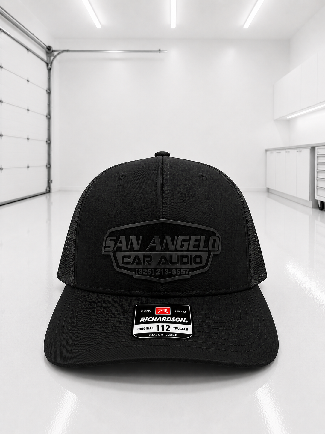 San Angelo Car Audio Hat - Flint Gray Patch