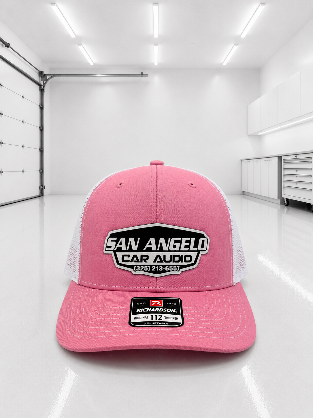 San Angelo Car Audio Hat - White Patch