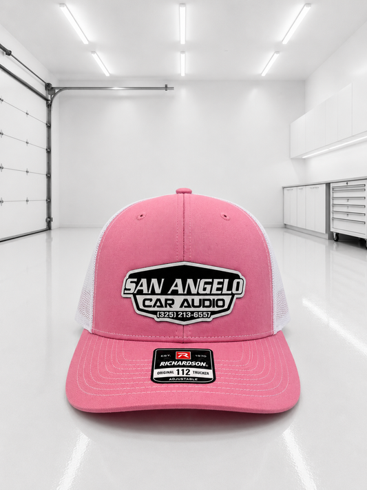 San Angelo Car Audio Hat - White Patch