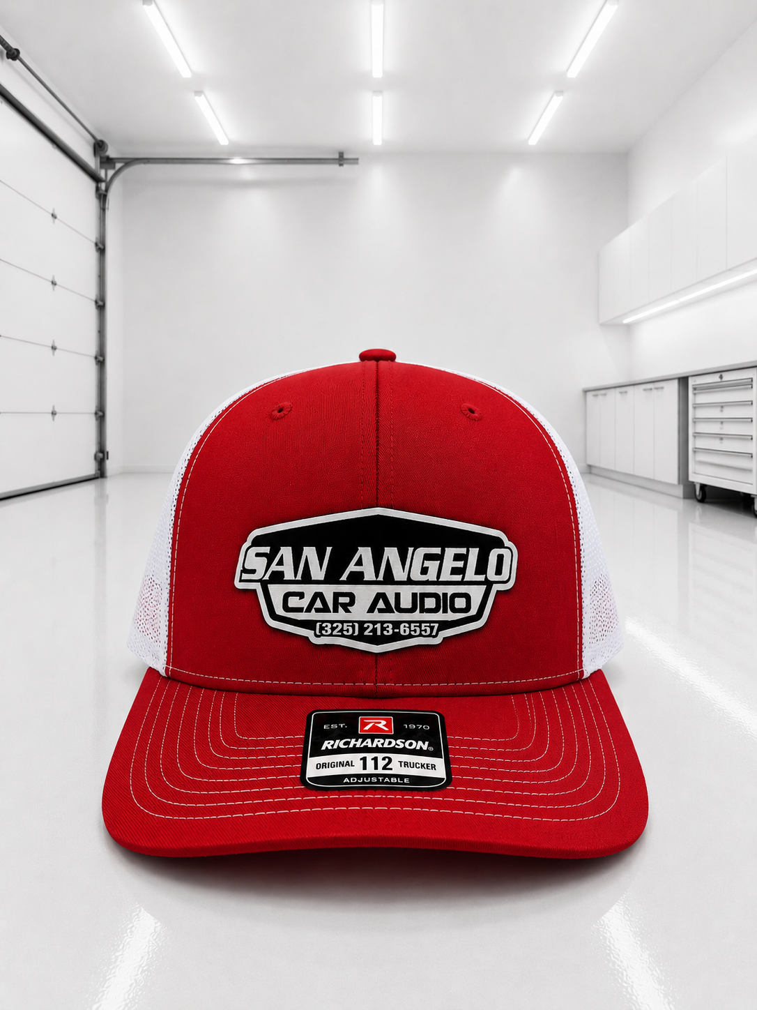 San Angelo Car Audio Hat - White Patch