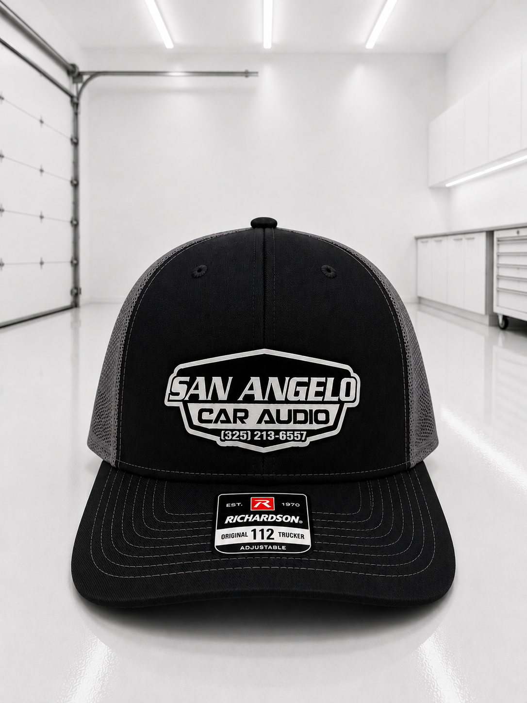 San Angelo Car Audio Hat - White Patch
