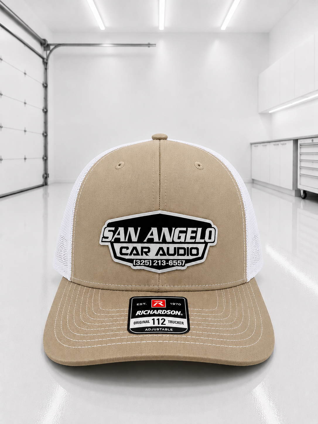 San Angelo Car Audio Hat - White Patch