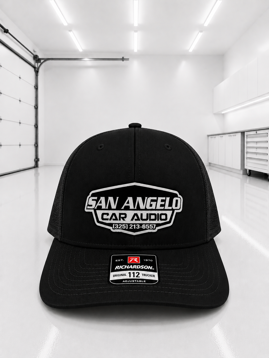 San Angelo Car Audio Hat - White Patch