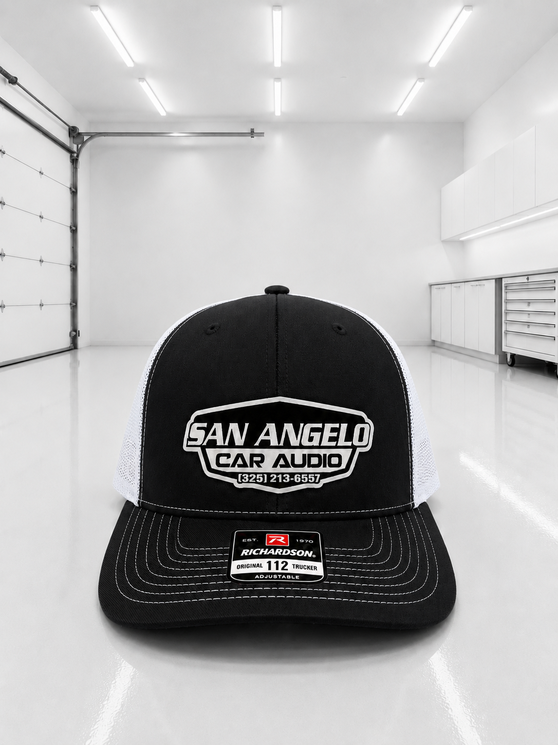 San Angelo Car Audio Hat - White Patch