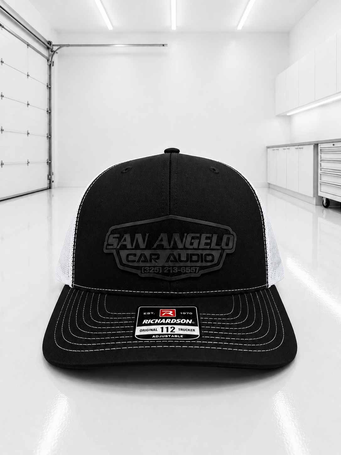 San Angelo Car Audio Hat - Flint Gray Patch